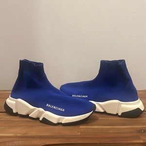 (2 pairs) Balenciaga Speed Knit High Top Sneakers